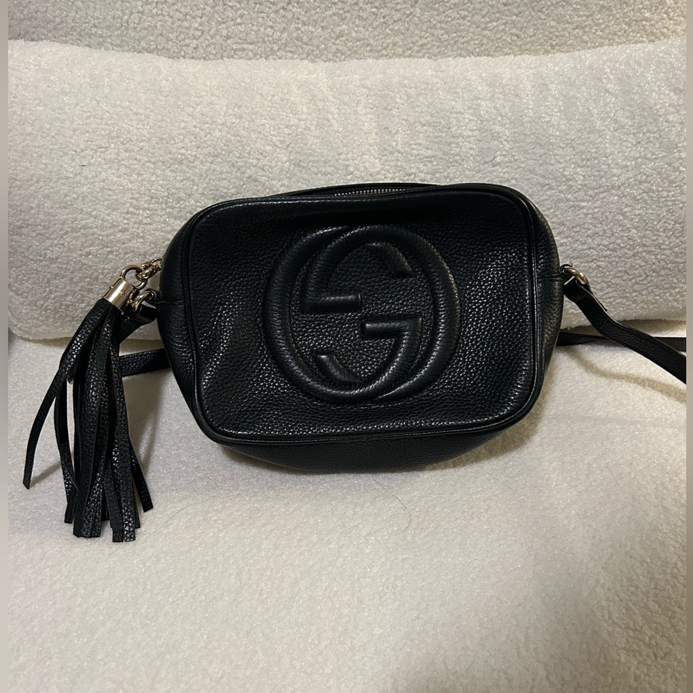 Gucci Pebbled Calfskin Soho Disco Handbag